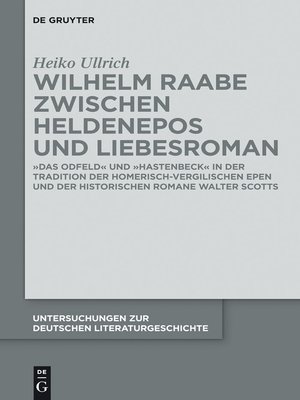 cover image of Wilhelm Raabe zwischen Heldenepos und Liebesroman